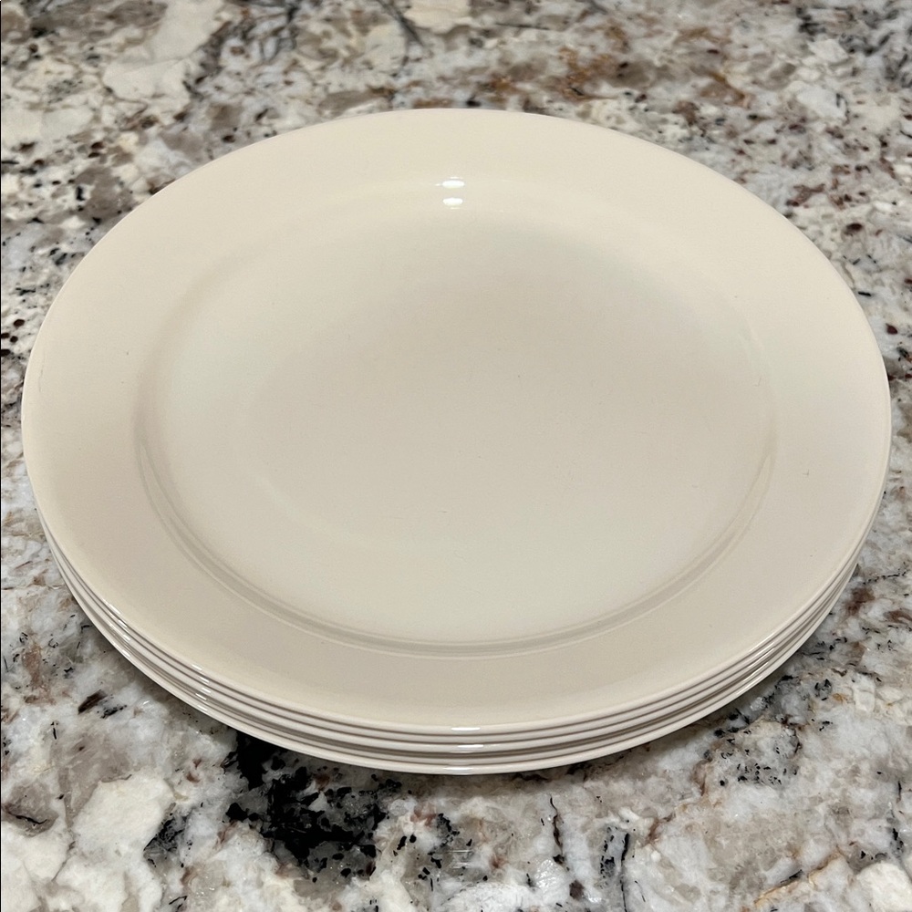 6 CORELLE 10.25” Round Plates (Sandstone)